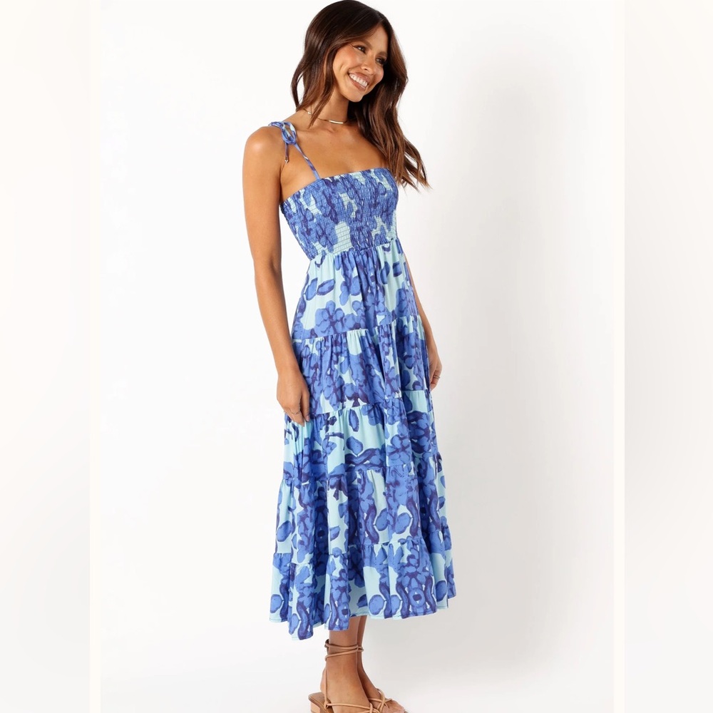 Petal and Pup Midi Dress